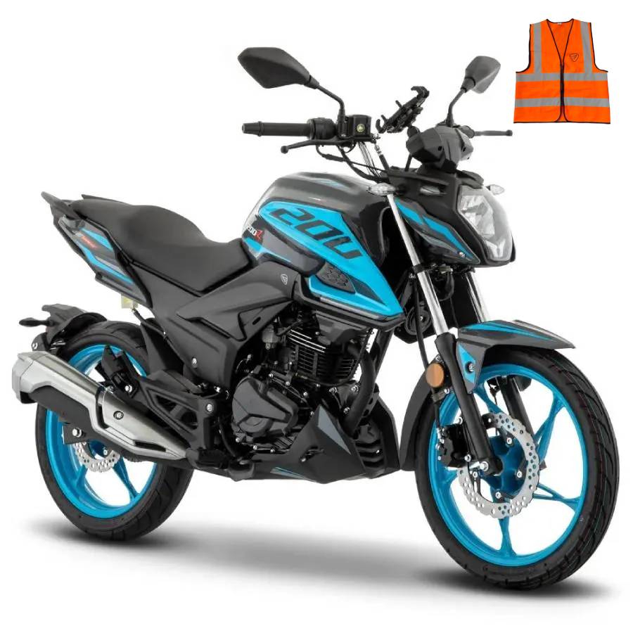Motocicleta Italika 200Z Azul